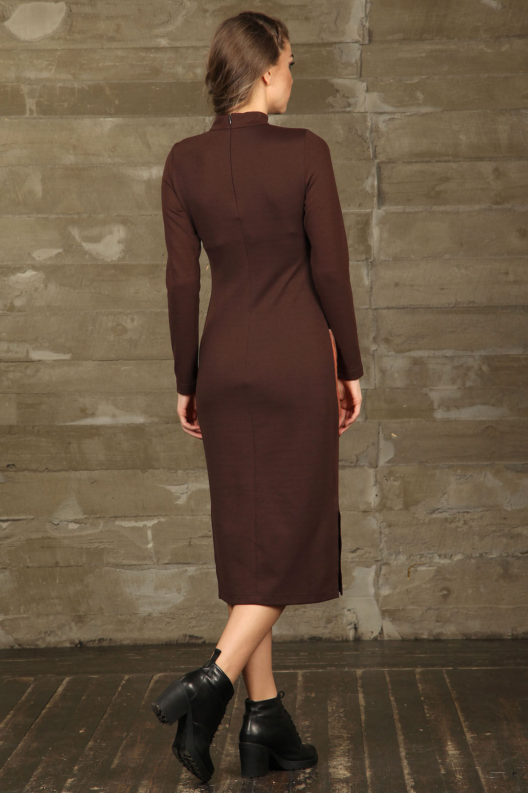 Фото товара 9667, теплое платье + снуд